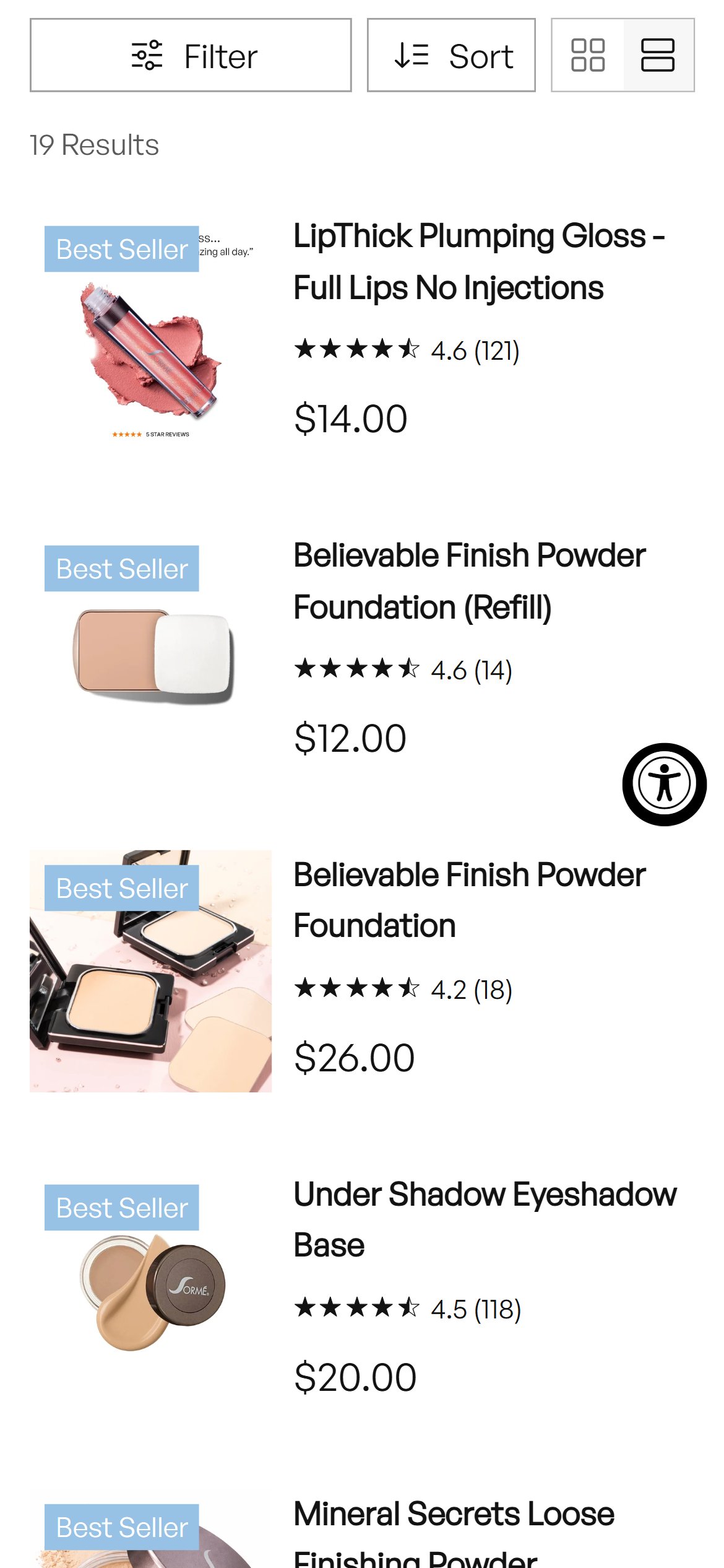 Sorme Cosmetics — Mobile