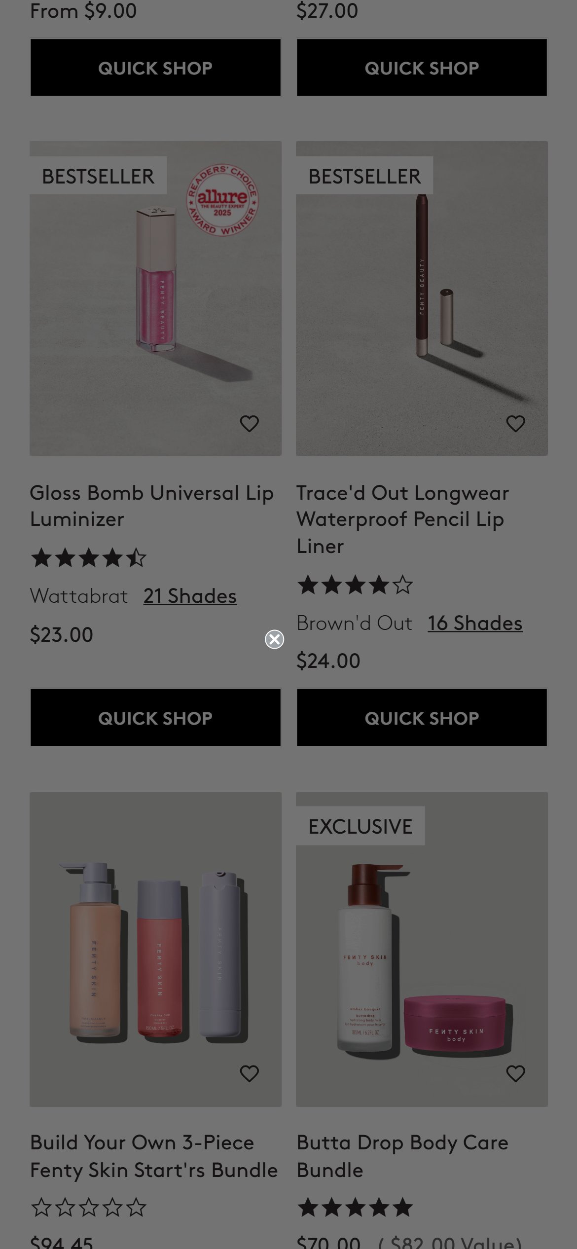 Fenty Beauty — Mobile