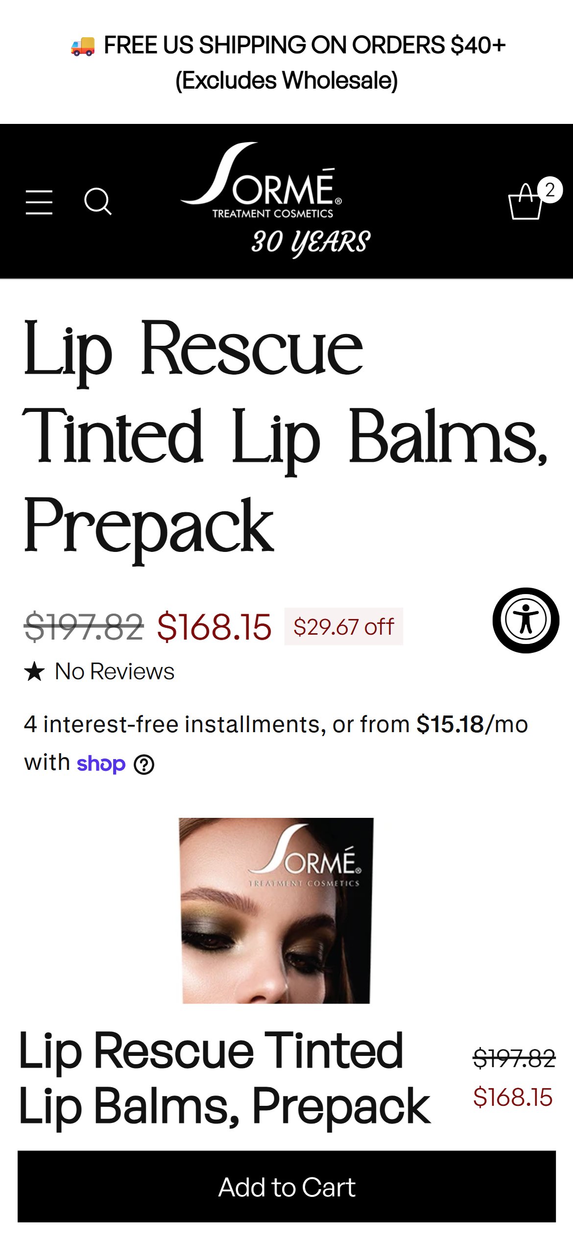 Sorme Cosmetics — Mobile