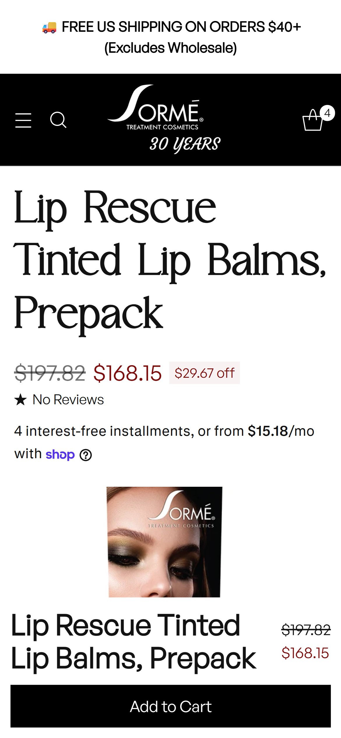 Sorme Cosmetics — Mobile